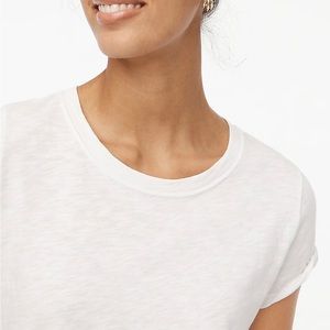 NWT JCrew Factory Girlfriend Tee in White Size XS
